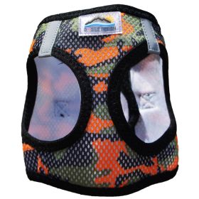 American River Choke Free Dog Harness Camouflage Collection (Color: Orange Camo, size: 3X-Large)