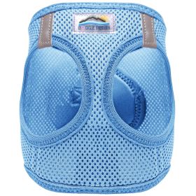 American River Solid Ultra Choke Free Dog Harness (Color: light blue, size: large)