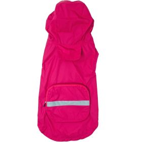 Packable Raincoat (Color: pink, size: large)