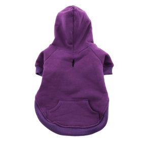 Flex-Fit Dog Hoodie (Color: purple, size: small)
